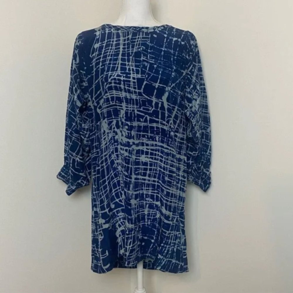 JOIE Blue Silk Mini Dress Size XS